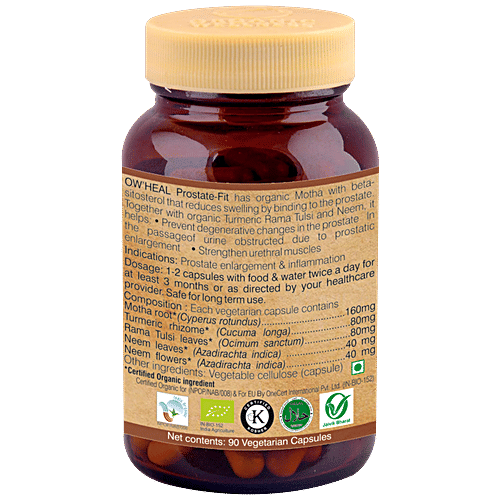 Buy Organic Wellness Ow' Heal ProstateFit Capsules Antibiotic