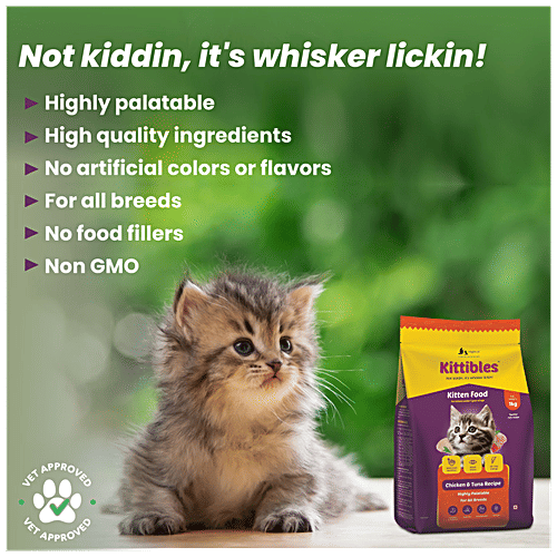 Buy Wiggles.in Kittibles Kitten Food Dry, 112 Months, Baby Cats