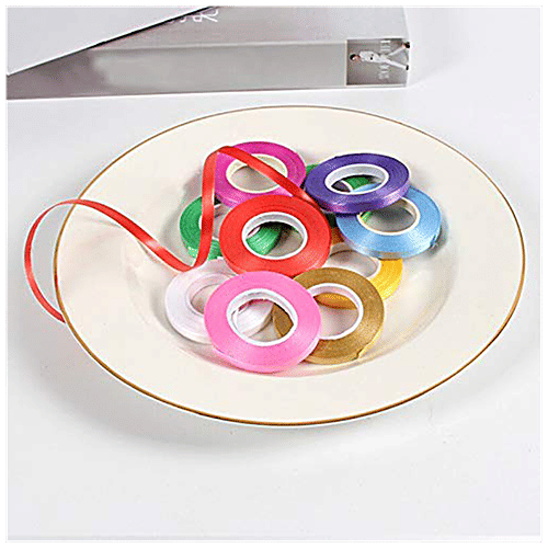 Hankley Curling Ribbons - For Balloons, Parties & Decorations, Multicolour, 12 pcs  Party Propz, For Gift Wrapping