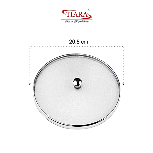 Tiara Tiara Stainless Steel 304 Food Grade Heavy Net Cover Lid - Rust Proof, For Food, Milk, No.8, 20.5 Cm, 75 g  