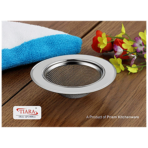 Tiara Sinko Stainless Steel Sink Jali/Strainer - Rust Proof, Strong & Durable, 9 Cm, 40 g  