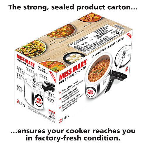 Buy Hawkins Miss Mary Pressure Cooker Durable, Silver MM20 Online at
