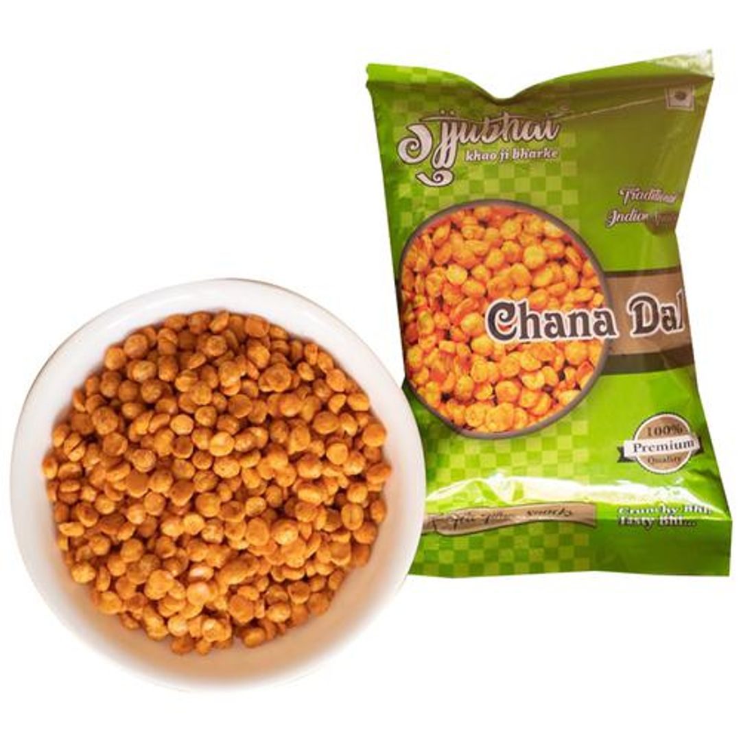 Gujjubhai Chana Dal - Rich In Vitamins & Antioxidants, Crunchy, Traditional Indian Snack, 100 g Pouch