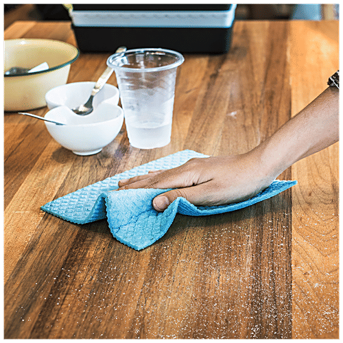 Chakaachak Super Sponge Wipes - Scratch Free Cleaning For Glass, Kitchen Slab, Metal Surface, Appliances, 3 pcs  