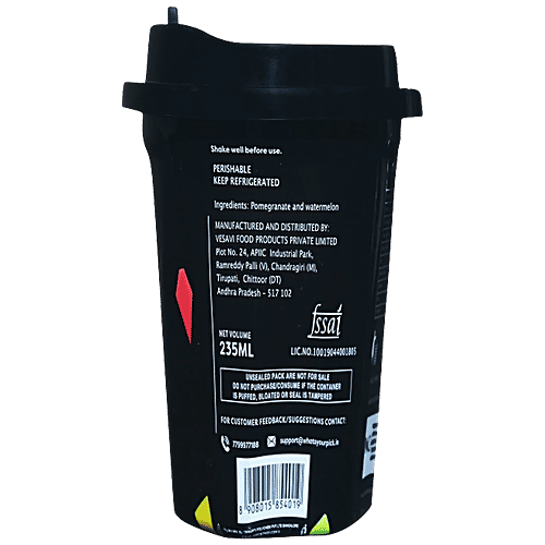 PICK Pomegranate & Watermelon Cold Pressed Juice - High Water Content & Antioxidants, 235 ml  