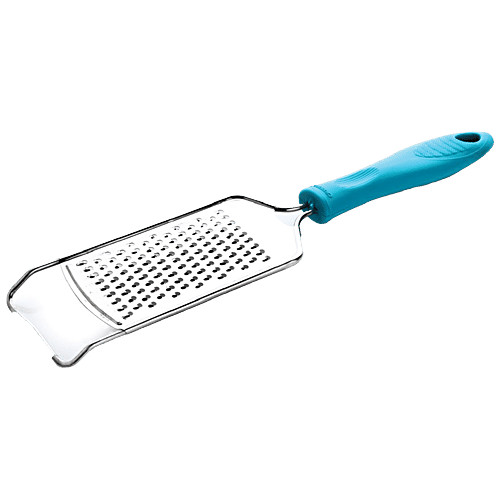 Crystal Stainless Steel Fine Grater - With Plastic Handle, Strong & Durable, 1 pc