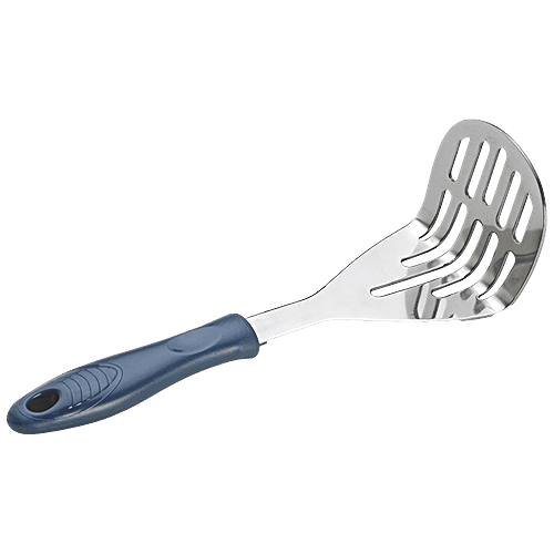 Crystal Stainless Steel Potato Masher - With Plastic Handle, Lightweight, Strong & Durable, 1 pc