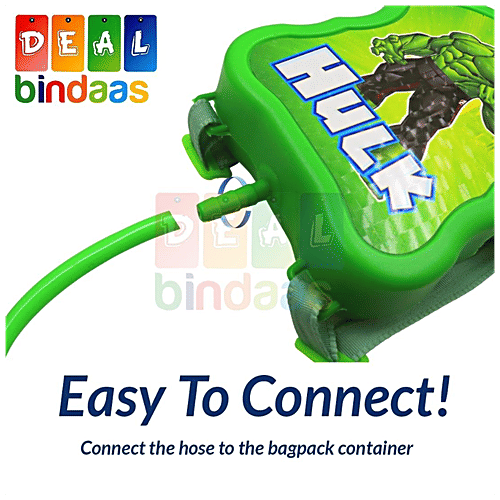 DealBindaas Holi Color/Gula Pichkari Water Gun Toy Backpack Tank - Assorted Colour & Design(Gttank03), 1 Pc