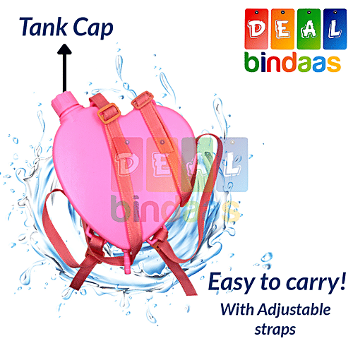 DealBindaas Holi Color/Gula Pichkari Water Gun Toy Backpack Tank - Assorted Colour & Design(Gttank02), 1 Pc  