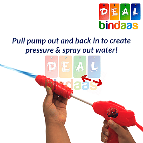 DealBindaas Holi Color/Gula Pichkari Water Gun Toy Backpack Tank - Assorted Colour & Design(Gttank02), 1 Pc  