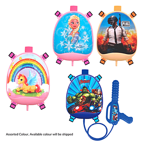 DealBindaas Holi Pichkari Water Gun Toy With Water Tank Back Pack - Easy To Handle, Lightweight, 1 pc