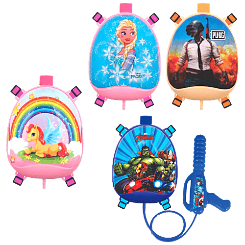 DealBindaas Holi Pichkari Water Gun Toy With Water Tank Back Pack - Easy To Handle, Lightweight, 1 pc