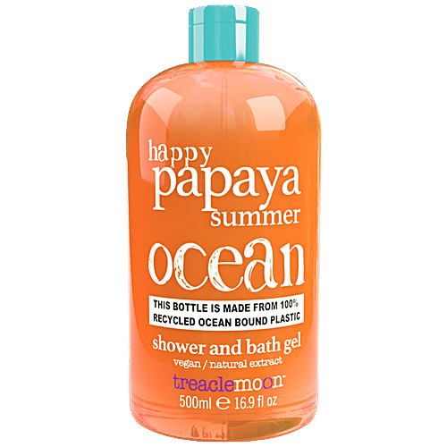 Buy Treaclemoon Papaya Summer Shower & Bath Gel Vegan, No Paraben, Cleanses Dirt, Nourishes