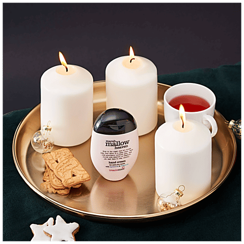 Treaclemoon Marshmallow Hearts Guardian Angel Hand Cream - Apricot Oil, Shea Butter & Vitamin E, Moisturising, 75 g Bottle 