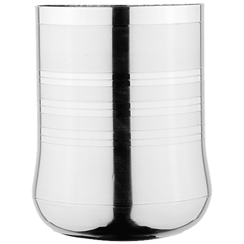 Omega Stainless Steel Glass -  Swift 3D, Food Safe, Durable, For Serving, Storing, 325 ml (1 pc) 