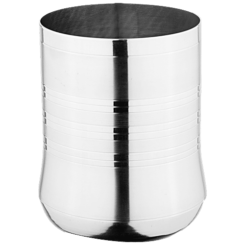 Omega Stainless Steel Glass -  Swift 3D, Food Safe, Durable, For Serving, Storing, 325 ml (1 pc) 