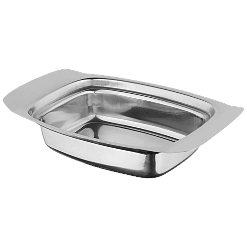 Omega Stainless Steel Butter Dish & Knife Set - Durable, Convenient , For Storing & Serving, 2 pcs  