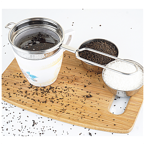 Omega Stainless Steel Strainer - Durable, Food Safe, For Tea/Coffee, Dry Ingredients, 1 pc  