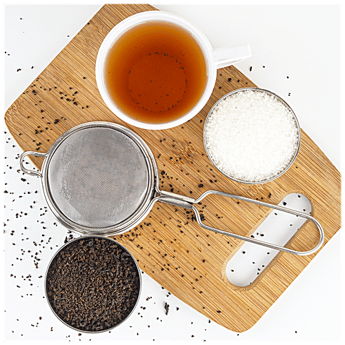 Omega Stainless Steel Strainer - 2, Durable, Food Safe, For Tea/Coffee, Dry Ingredients, 1 pc 8903196003218 