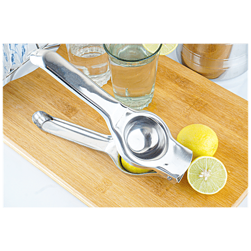 Omega Lemon Squeezer - Stainless Steel Body, Durable , Ergonomic Grip, 1 pc  