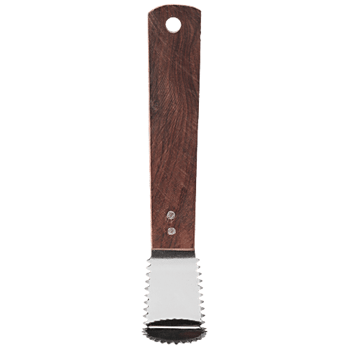 Omega Coconut Scraper - Sharp Blades with Wooden Handle, Durable, Long Lasting, Multipurpose, 1 pc  