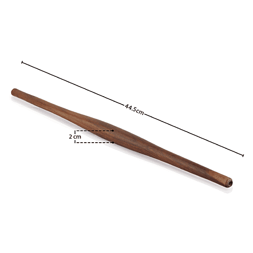 Buy Omega Wooden Belan/ Rolling Pin Gujarati Natural Wax Polished