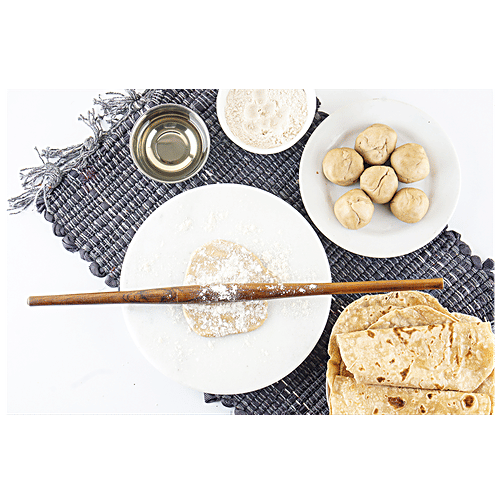 Buy Omega Wooden Belan/ Rolling Pin Gujarati Natural Wax Polished