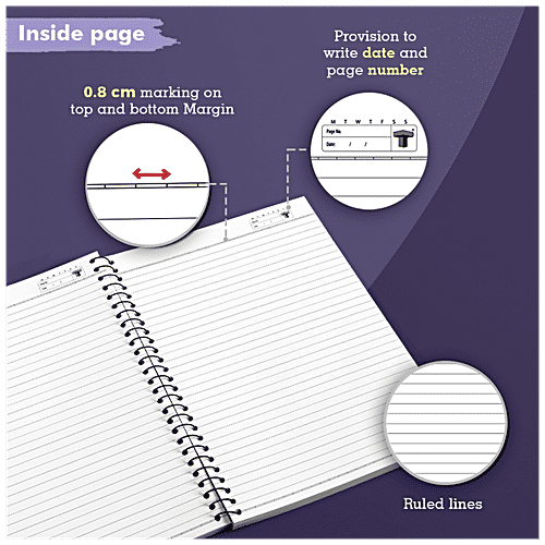 Buy Target Publications Notebook Ruled, Single Line, Spiral Binding