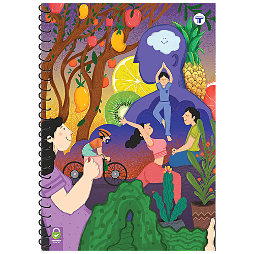 Target Publications Spiral Binding Notebook- Single Line Ruled, 400 Pages, A4 Size, 57 GSM, 1 pc