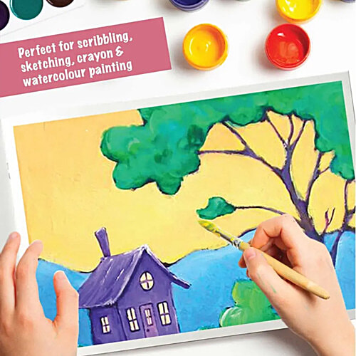 Target Publications Jumbo Size Catridge Drawing Book - 34 Pages, Soft Bound, Unruled, 100 GSM, 1 pc  