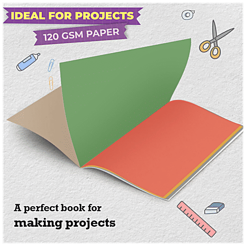 Buy Target Publications Scrap Book Unruled, Multicolour Pages, 290 mm