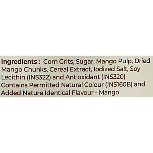 Zerobeli Corn Flakes - With Real Mango Puree, Fibre-Rich Breakfast, 260 g  