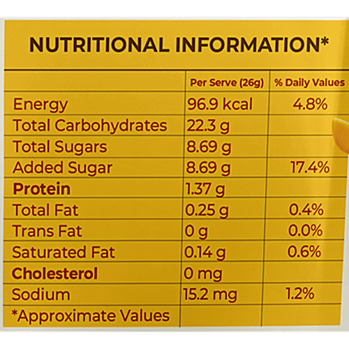 Zerobeli Corn Flakes - With Real Mango Puree, Fibre-Rich Breakfast, 260 g  