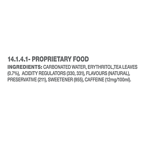 Paper Boat Sparkling Tea - Lemon, Carbonated Ready To Drink, Iced Tea, Zero Sugar/Calories, 600 ml  