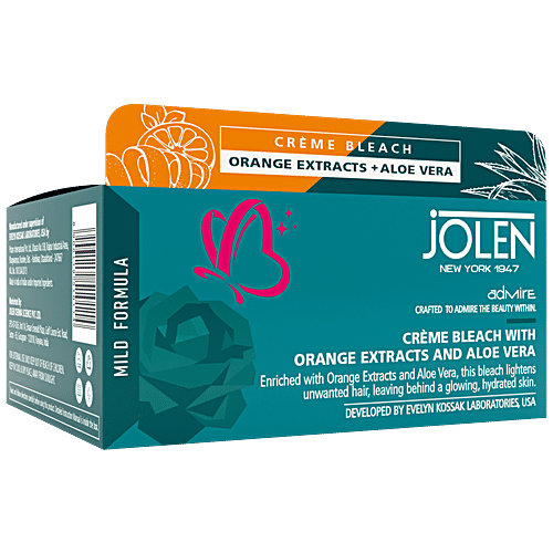 Buy Jolen New York Crème Bleach With Orange Extracts & Aloe Vera For