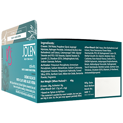 Buy Jolen New York Crème Bleach With Clay & Aloe Vera For Even Toned