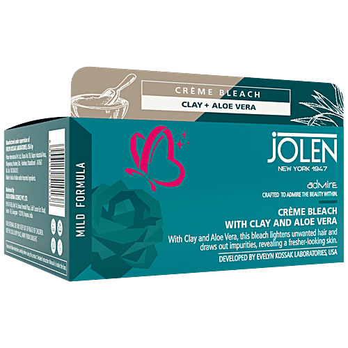 Buy Jolen New York Crème Bleach With Clay & Aloe Vera For Even Toned