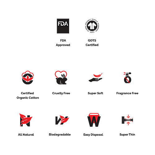 The Woman's Company Panty Liners - Regular, Ultra Thin, Super Soft, Organic Cotton, Biodegradable, 30 pcs  