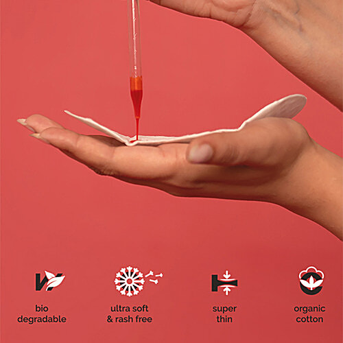 The Woman's Company Panty Liners - Regular, Ultra Thin, Super Soft, Organic Cotton, Biodegradable, 30 pcs  