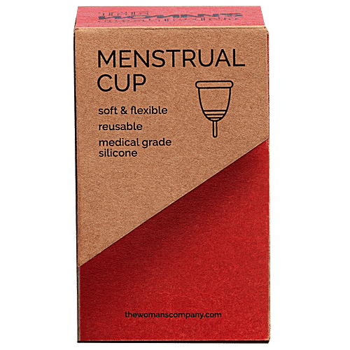 The Woman's Company Menstrual Cup - Medium, Soft & Flexible, Reusable, Medical Grade Silicone, 1 pc  