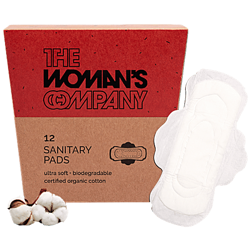 Buy The Woman's Company Teen Pads Ultra Soft Organic Cotton, Biodegradable Online at Best