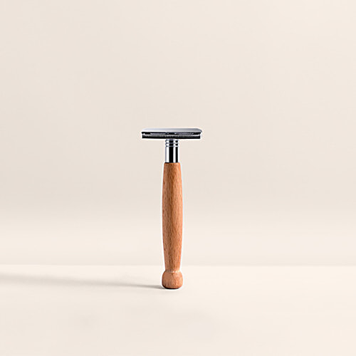 The Woman's Company Bamboo Razor - Stainless Steel Head, Close & Smooth Hair Removal, Bacteria & Rust Resistant, 1 pc  