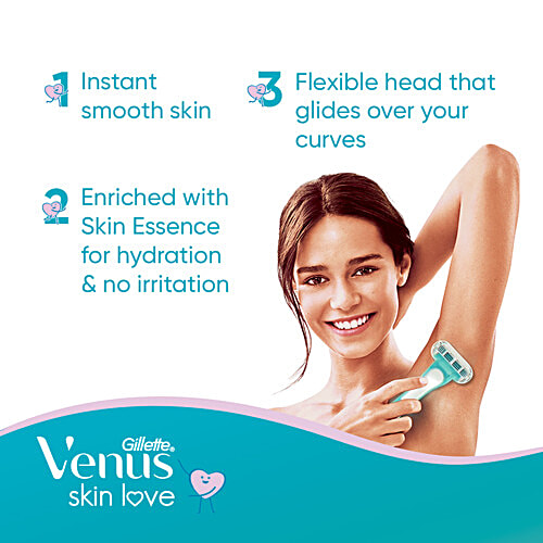 Gillette Venus Skin Love with Skin Essence | Women’s Razor for Hair Removal, 1 pcs