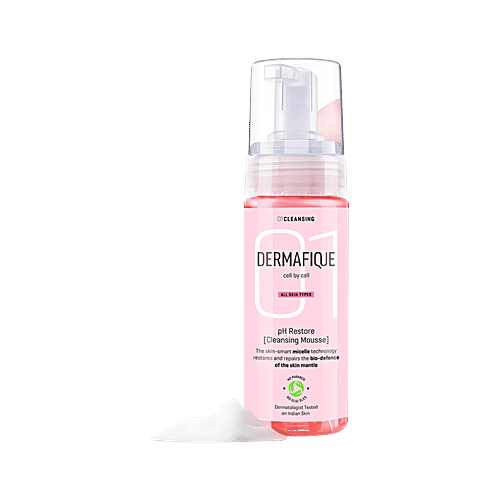 Dermafique pH Balance Cleansing Mousse - Removes Impurities, Dermatologist Tested, All Skin Types, 150 ml  