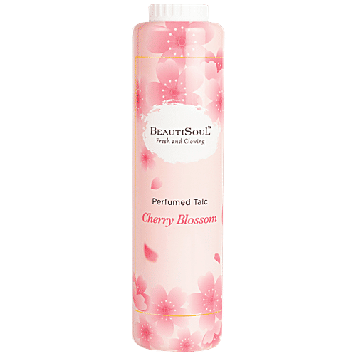 Beautisoul Perfumed Talc - Cherry Blossom , Fresh & Glowing, IFRA Certified Fragrance, 300 g