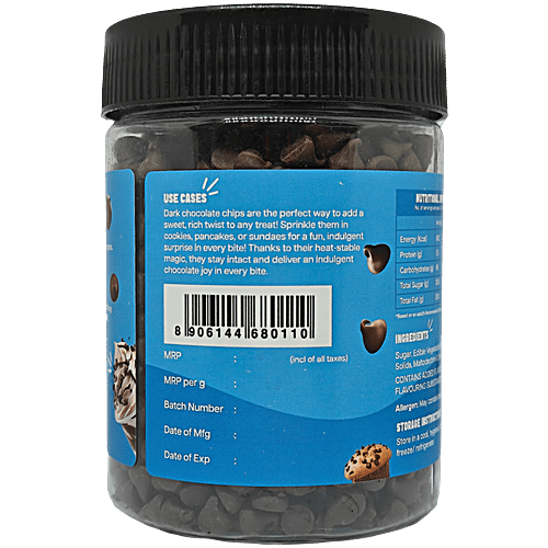 The Select Aisle Dark Chocolate Chips, 150 g Rich in Cocoa
Perfect for Baking