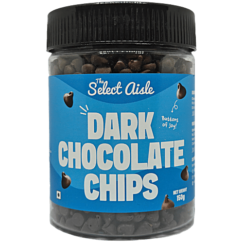 The Select Aisle Dark Chocolate Chips, 150 g Rich in Cocoa
Perfect for Baking