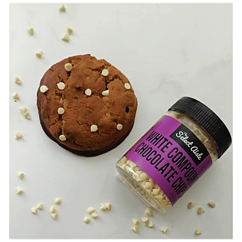 The Select Aisle White Chocolate Chips For Baked Desserts, 150 g Premium, Rich