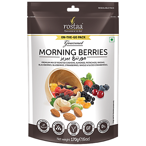 Rostaa Morning Berries - Vegan, No Cholesterol, 170 g