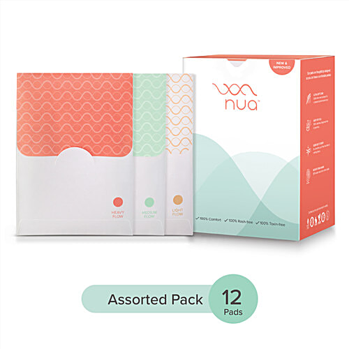 Buy Nua Ultra Thin RashFree Pads Assorted Pack, With Disposal Covers